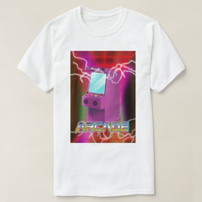 Retro-Arkade der 80er Jahre T-Shirt (Design vorne)
