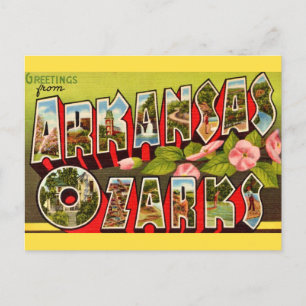Retro Arkansas Ozarks Postkarte