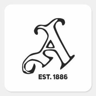 Retro Arsenal Quadratischer Aufkleber