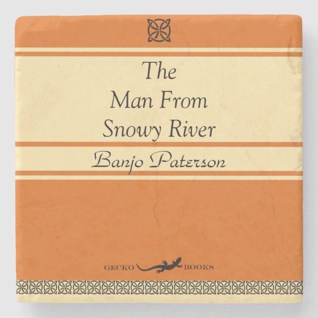 Retro Art BanjoPaterson Steinuntersetzer (Vorderseite)