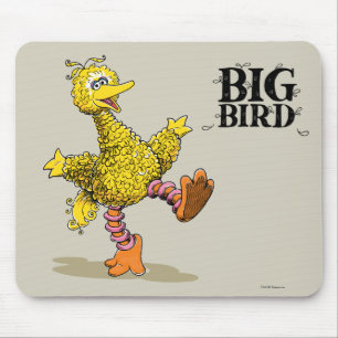 Retro Art Big Bird Mousepad