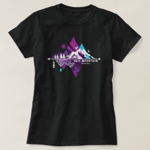 Retro Art Boho Vail Ski T - Shirt