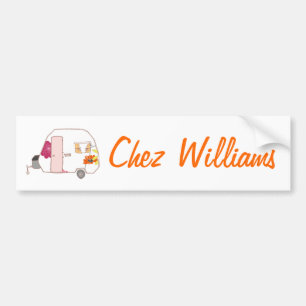 Retro Art Caravan Autoaufkleber