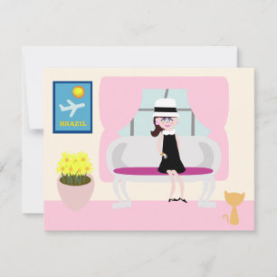 Retro-Art-Cartoon-Frühstück mit Stephanie