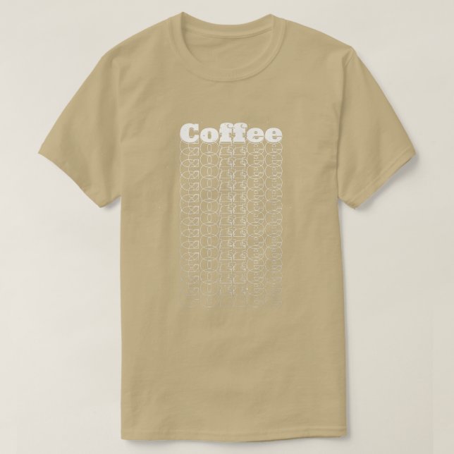 Retro Art Coffee Lovers Koffein T-Shirt (Design vorne)