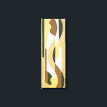 Retro Art Deco Jazz Brown Herbstkrümmung Muster Leinwanddruck<br><div class="desc">Retro Art Deco Illustration Design mit warmen Tönen von braunen und beige gebogenen geometrischen Mustern. Teil einer Sammlung dekorativer Kompositionen von V. Boberman, hergestellt in der pochoir stencil Technik der "Roaring Twenties". Diese Designs zeigen einige der inspiriertsten und innovativsten Bilder des modernen Designs. Wunderschön reproduziert komplexe Gitarren von geometrischen Motiven,...</div>