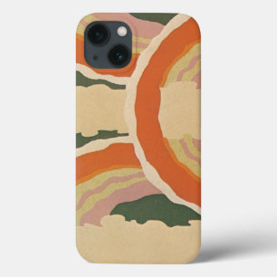 Retro Art Deco Jazz Kreise Wolken Regenbogen Muste Case-Mate iPhone Hülle