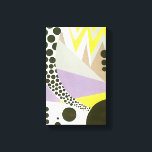 Retro Art Deco Jazz Polka Dots Zig Zag Muster Leinwanddruck<br><div class="desc">Retro Art Deco Vintage Illustration mit Polka-Punkten und Zickzack geometrischen Mustern. Teil einer Sammlung dekorativer Kompositionen von Yvonne Bouchard, hergestellt in der pochoir stencil Technik der "Roaring Twenties". Diese Designs zeigen einige der inspiriertsten und innovativsten Bilder des modernen Designs. Wunderschön reproduziert komplexe Gitarren von geometrischen Motiven, fett abstrakt, Collagen von...</div>