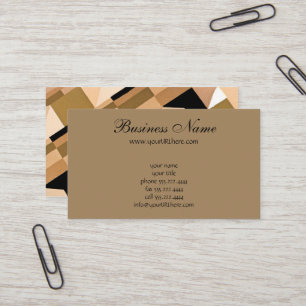 Retro Art Deco Jazz Vintages Abstraktes Muster Visitenkarte
