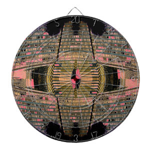 Retro Art Déco Stil Ungewöhnliches Dart Board Dartscheibe