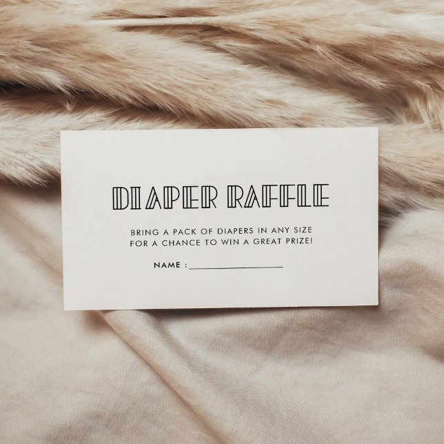 Retro Art Deko Babydusche-Windel-Plakette Begleitkarte (Von Creator hochgeladen)