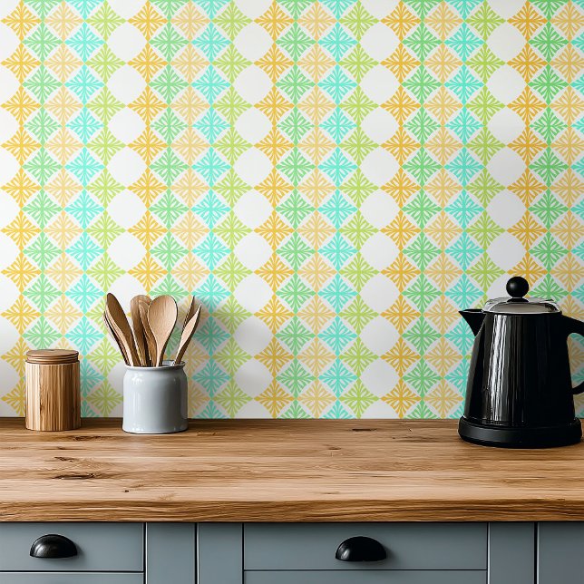 Retro Art Deko Sommerzitronenmuster Fliese (Von Creator hochgeladen)