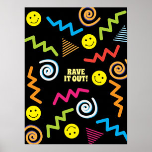 Retro Art der Musikfestival-Raveinspiration Poster