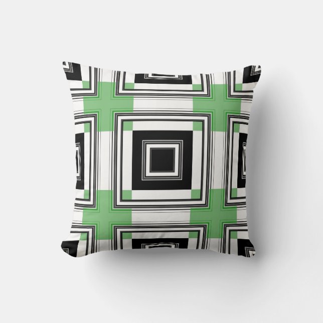Retro Art Design Abstrakt Kissen (Vorderseite)