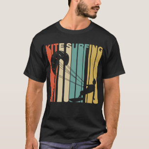 Retro Art-Drachen-surfender Drachen-Surfer T-Shirt
