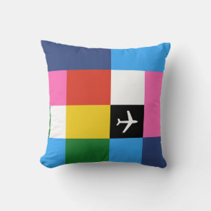 Retro Art Jet-Alter stark Kissen