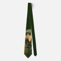 Retro Art Nouveau Alphonse Mucha Emerald Temptress