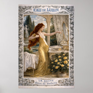 Retro-Art-Nouveau-französische Parfümwerbung Poster