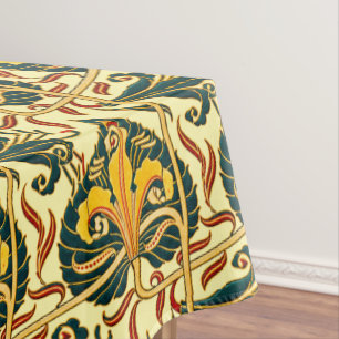 Retro-Art Nouveau-Lilienmuster von Walter Crane Tischdecke