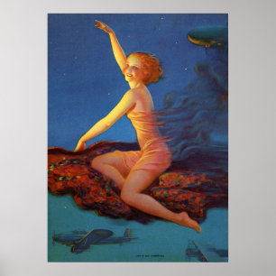 Retro Art Print, "Lass Go America" Eggleston Retro Poster