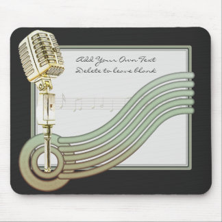 Retro Art Vintager Mic Mousepad