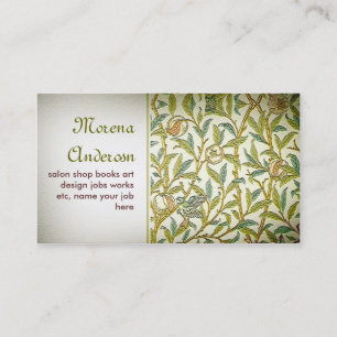 Retro Art-Visitenkarte vinatage Laubs Visitenkarte