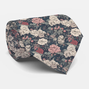 Retro Asian floral Garden Neck Tie Krawatte