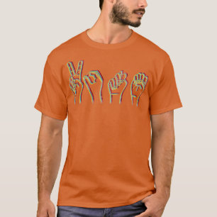 Retro ASL Abstimmung T-Shirt