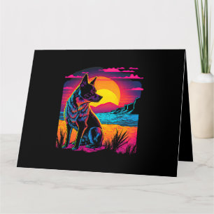 Retro Ästhetik australischer Rinderhund 17 Karte