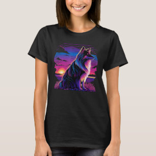 Retro Ästhetik Shetland Sheepdog T-Shirt