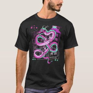 Retro Ästhetische japanische Drachen Tokyo Ukiyo A T-Shirt