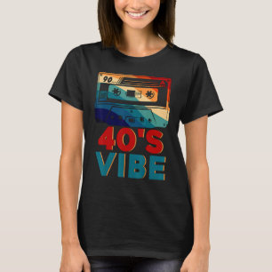 Retro ästhetische Kostüme Party Outfit 40s Vibe T-Shirt