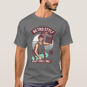 Retro Ästhetisches Kostümoutfit Party Outfit - 70e T-Shirt