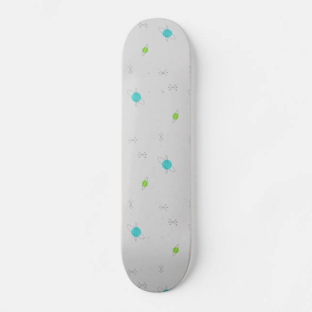Retro Astro-Skateboard Skateboard (Vorderseite)
