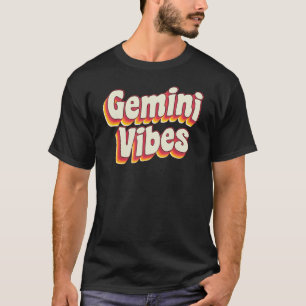 Retro Astrologie Mai oder Juni Geburtstag Zodiac S T-Shirt