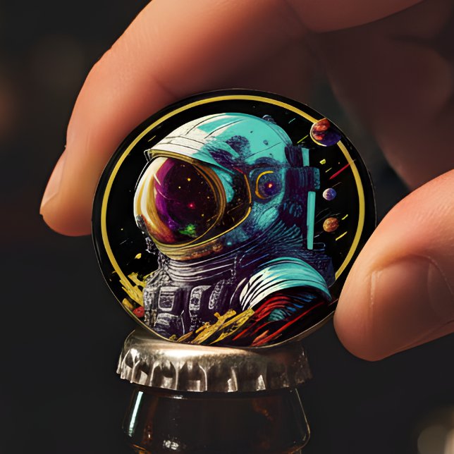 Retro Astronaut Flaschenöffner - Entdecken Sie jed (Von Creator hochgeladen)