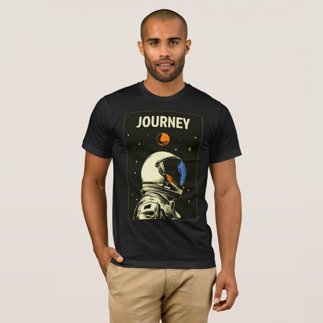 Retro Astronaut Journey T - Shirt - Entdecken Sie  (Vorne ganz)
