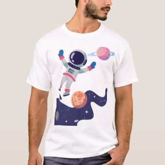 Retro-Astronaut – Weltraum-Abenteuer T-Shirt