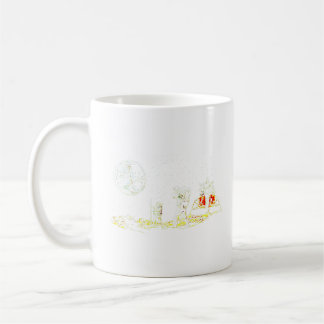 Retro-Astronauten auf dem Mond-T-Shirt Kaffeetasse