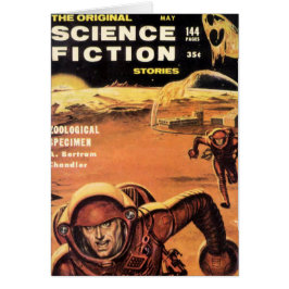 Retro Astronauten in der Gefahr