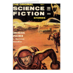 Retro Astronauten in der Gefahr