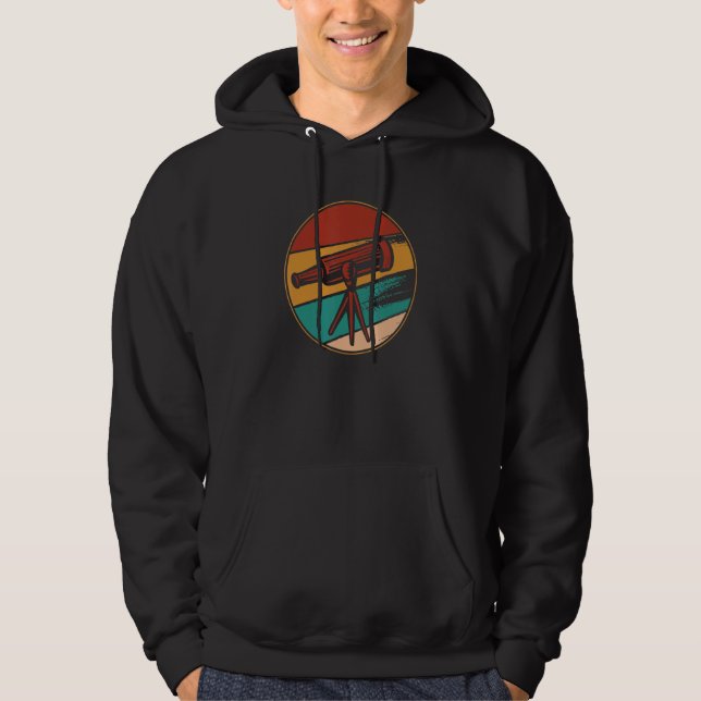 Retro Astrophysicist Astrophotographer Cosmologist Hoodie (Vorderseite)