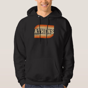 Retro Athens Griechenland Hoodie