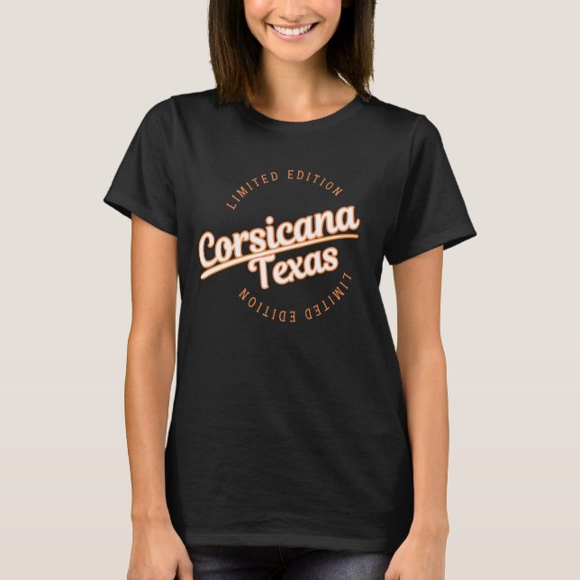 Retro Athletic Corsicana TX Apparel T-Shirt (Vorderseite)