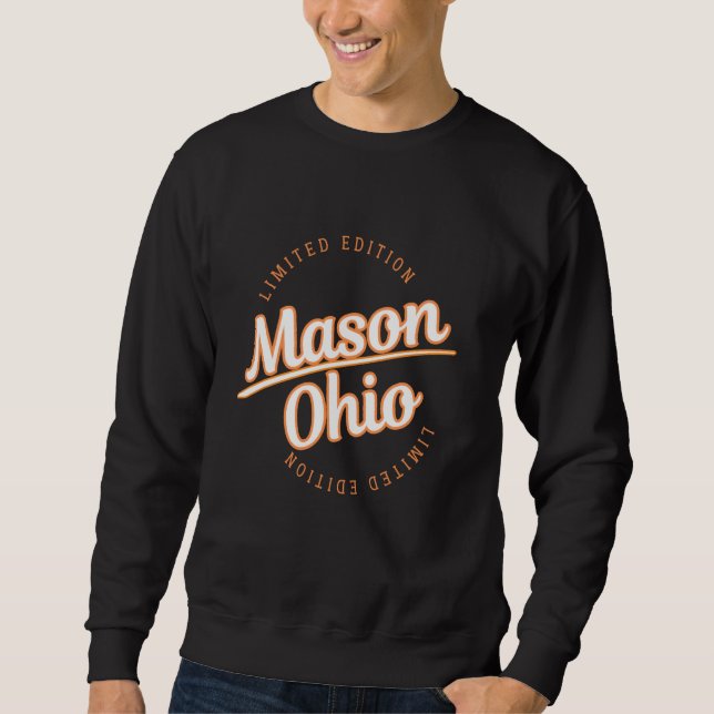 Retro Athletic Mason OH Bekleidung Sweatshirt (Vorderseite)