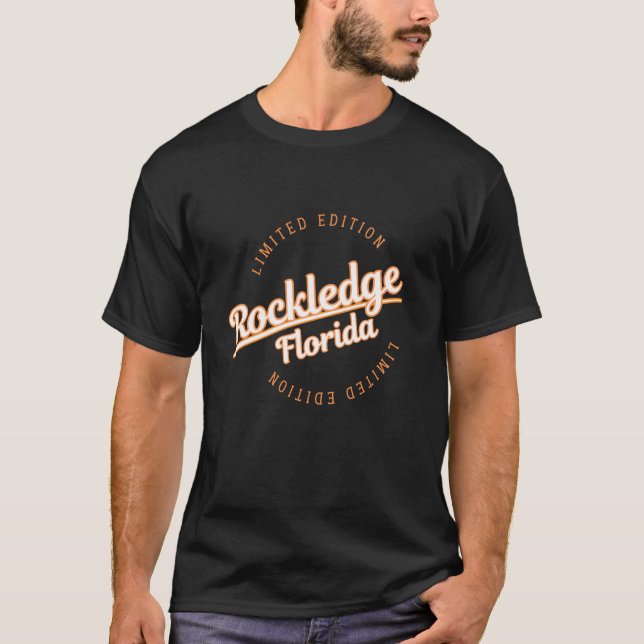 Retro Athletic Rockledge FL Bekleidung T-Shirt (Vorderseite)