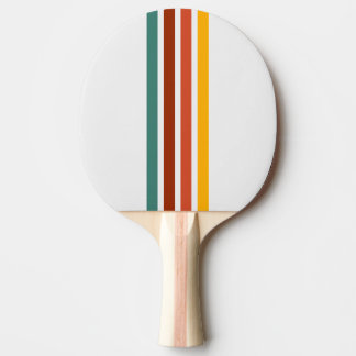 Retro Athletic Stripe Ping Pong Paddle Tischtennis Schläger
