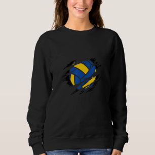 Retro Athletic Volleyball-Mannschaftssport Netz Sp Sweatshirt