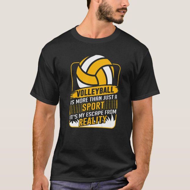 Retro Athletic Volleyball Team Sport Net Spike 14 T-Shirt (Vorderseite)