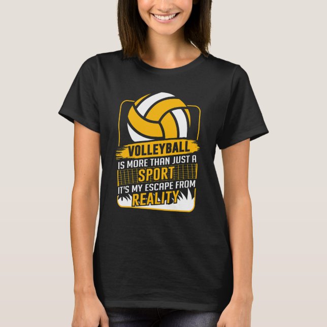 Retro Athletic Volleyball Team Sport Net Spike 47 T-Shirt (Vorderseite)